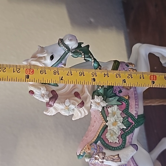 🎄1993 Carousel Horse 8.5" Porcelain 24K Gold trimmed Lenox Collections - Picture 12 of 14